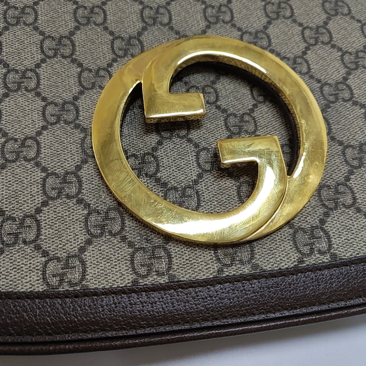 Blondie Small Monogram Coated Canvas Brown
