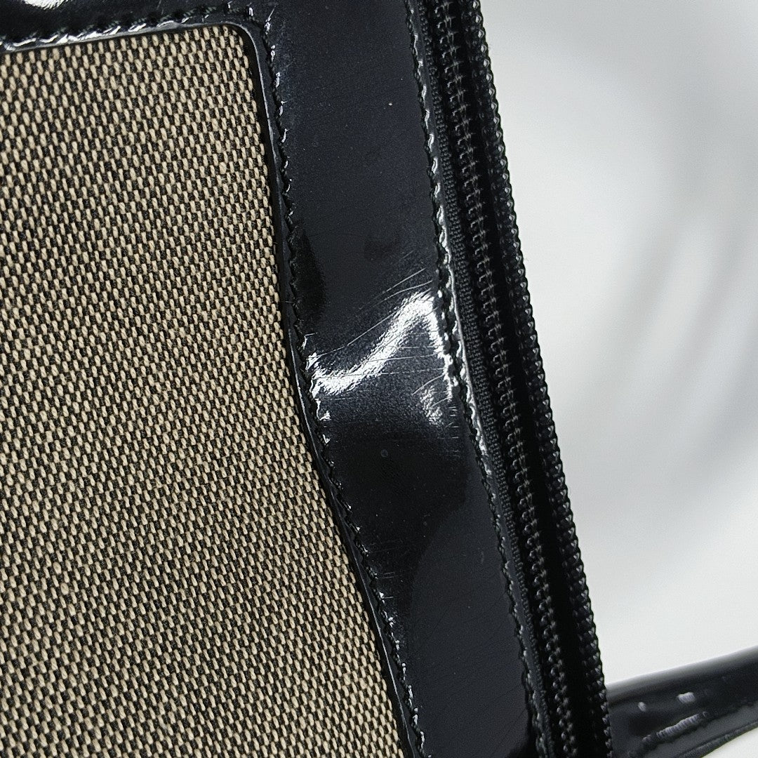 Canvas Top Handle Bag Brown