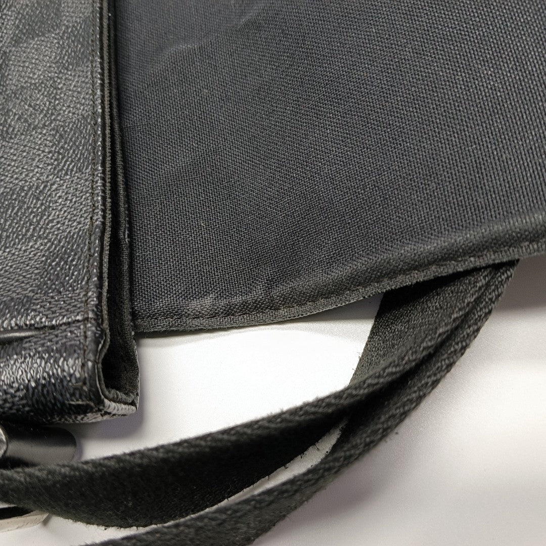 DISTRICT MM Damier Graphite Coated Canvas Gray