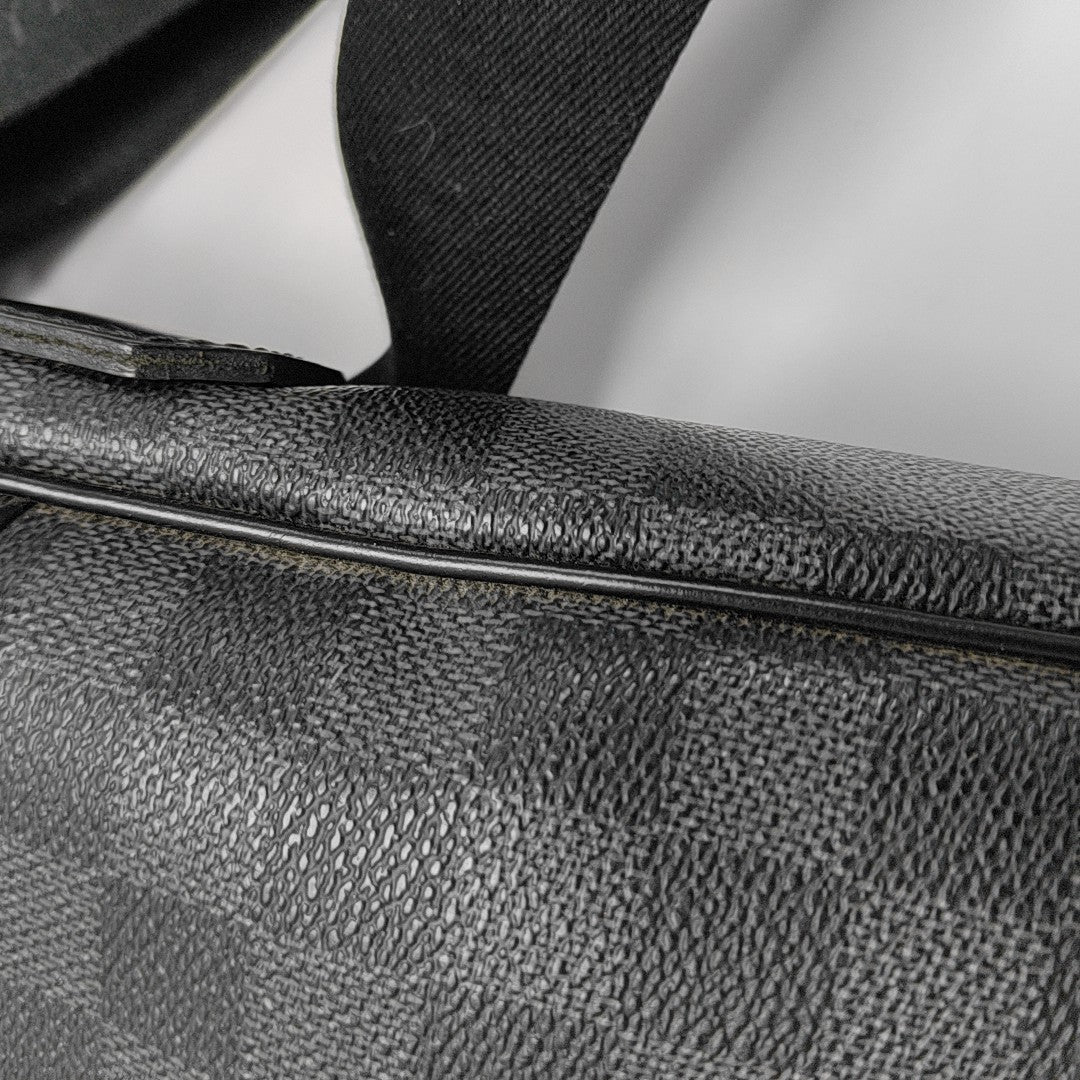 DANIEL Damier Graphite Coated Canvas Gray