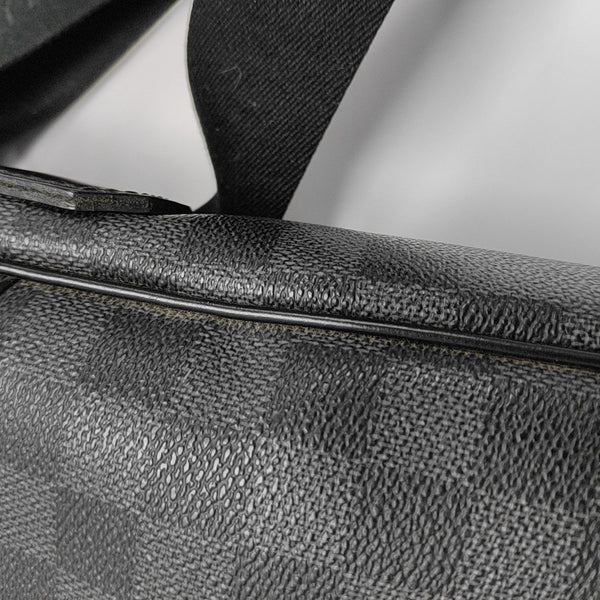 DANIEL Damier Graphite Coated Canvas Gray
