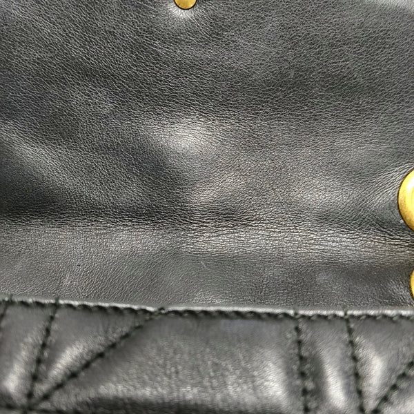 GG Marmont Medium Quilted Calfskin Black
