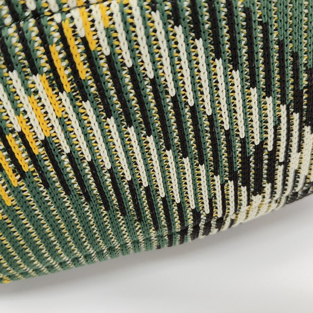 Fabric Top Handle Bag Green