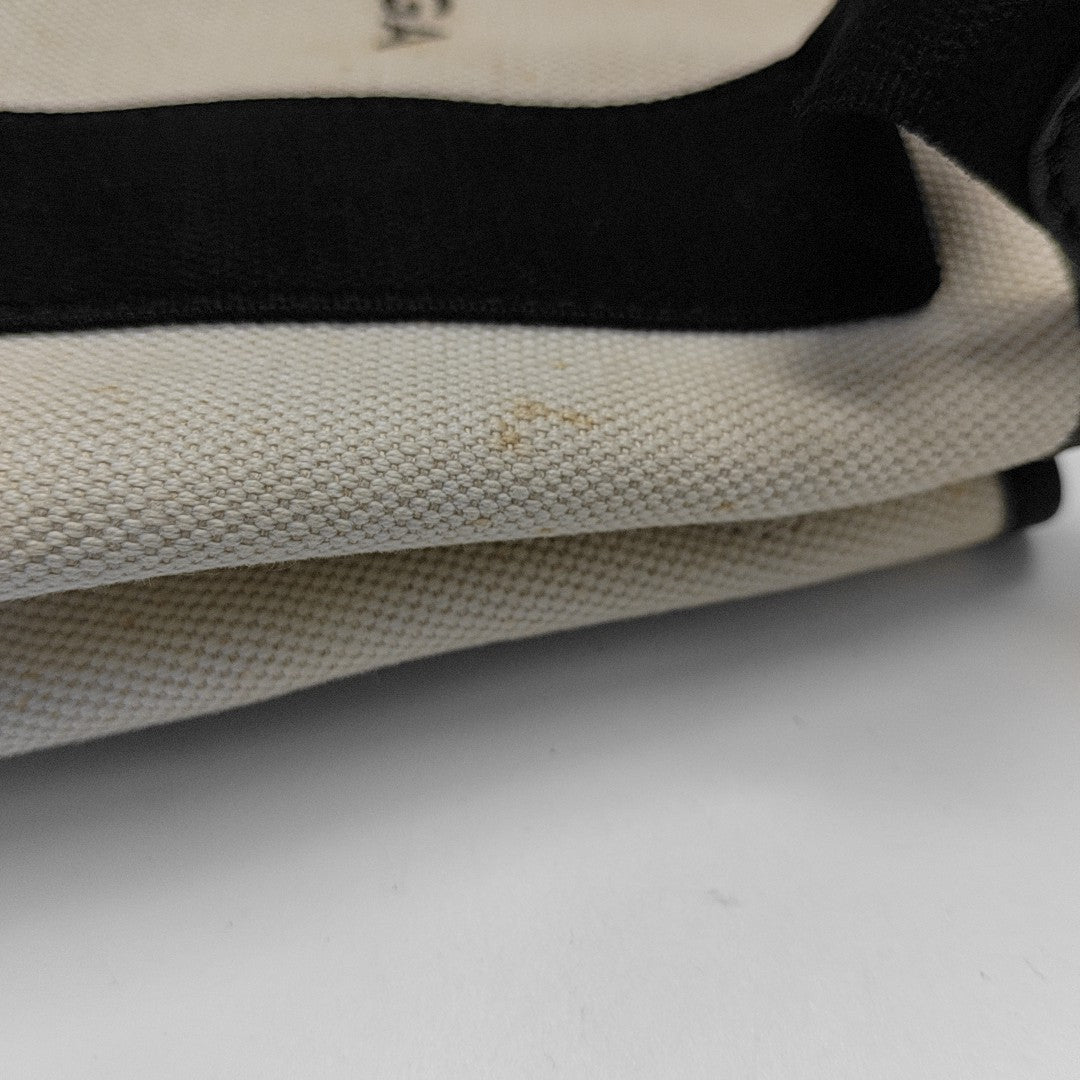 Navy Mini Canvas White