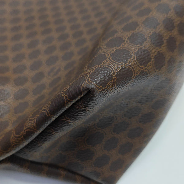 Coated Canvas Tote Bag Brown
