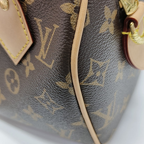 SPEEDY 20 Monogram Coated Canvas Brown