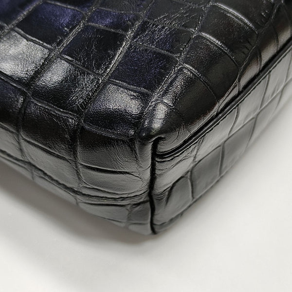 Calfskin Shoulder Bag Black