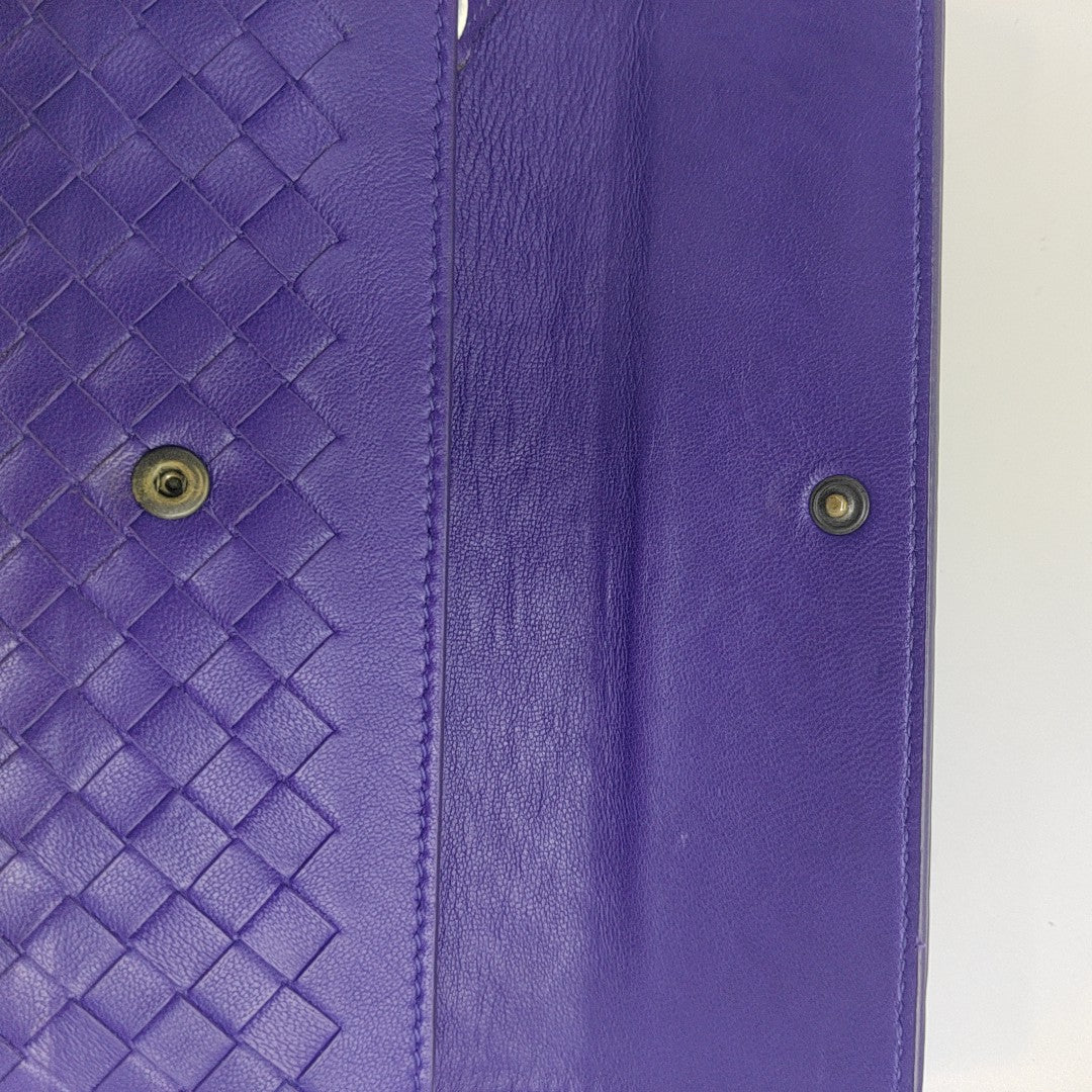 Lambskin Clutch Purple
