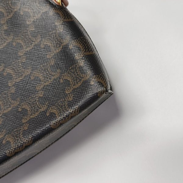 Authenticated pre-owned  TRIOMPHE Coated Canvas Black - Shoulder Bag at Looply