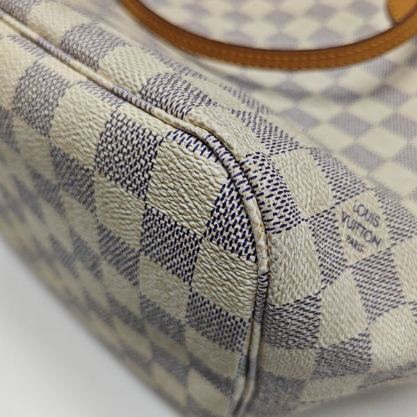 NEVERFULL MM Damier Azur Coated Canvas Beige