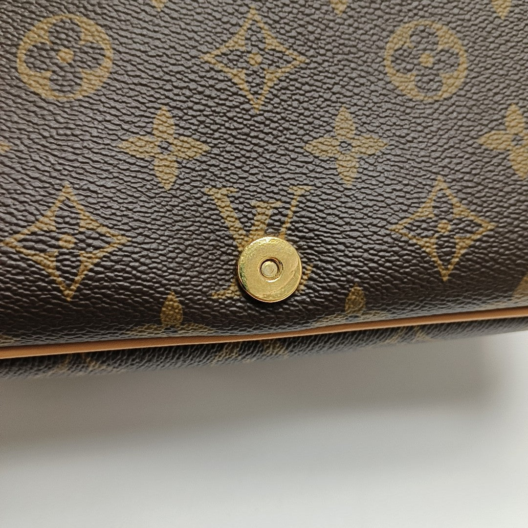 DIANE Monogram Coated Canvas Brown