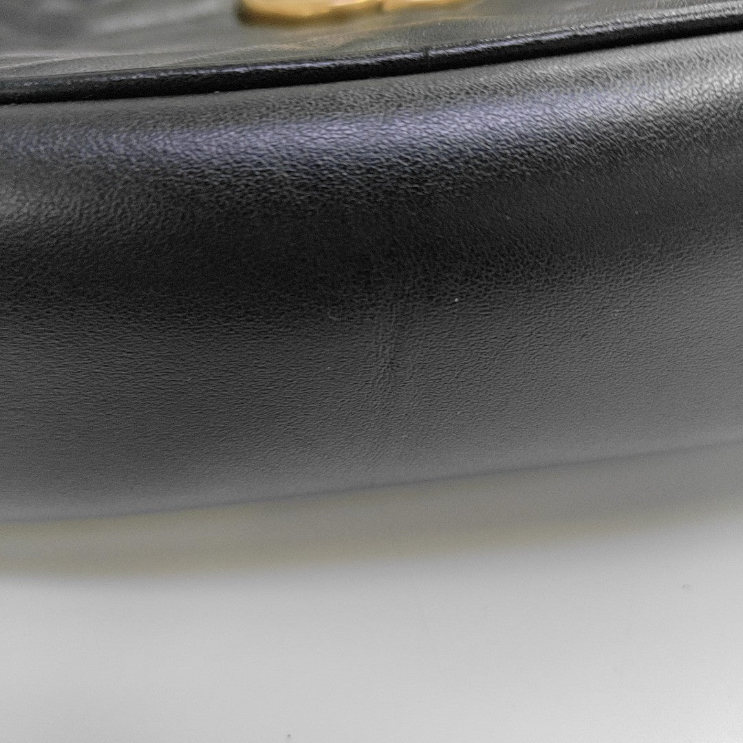 GG Marmont Small Quilted Calfskin Black