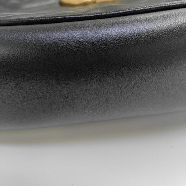 GG Marmont Small Quilted Calfskin Black