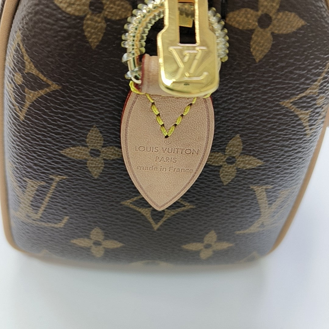SPEEDY 20 Monogram Coated Canvas Brown
