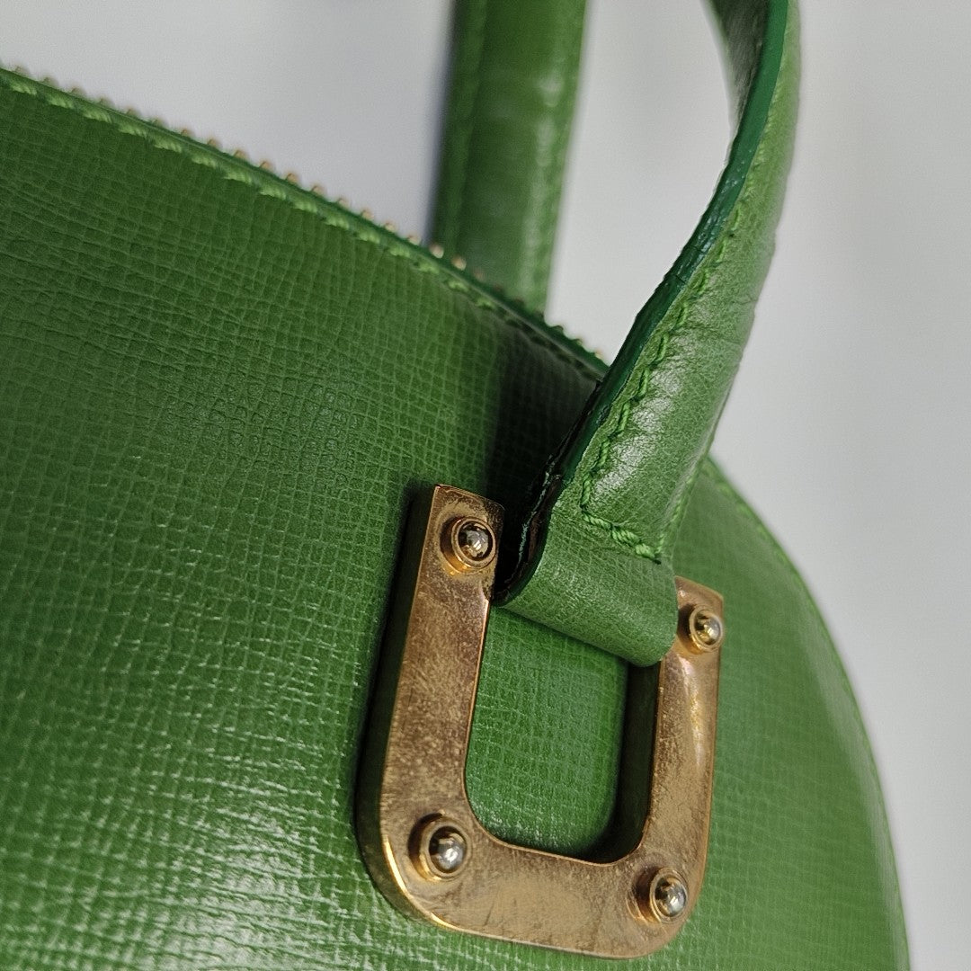 Calfskin Top Handle Bag Green