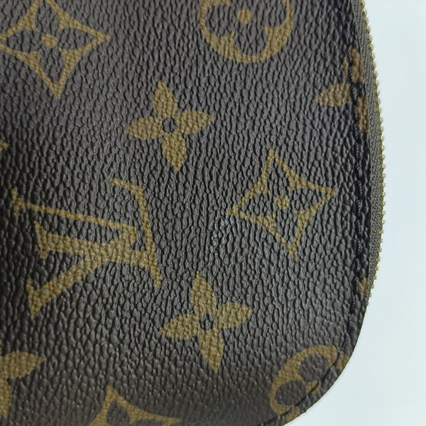 COSMETIC PM Monogram Coated Canvas Brown