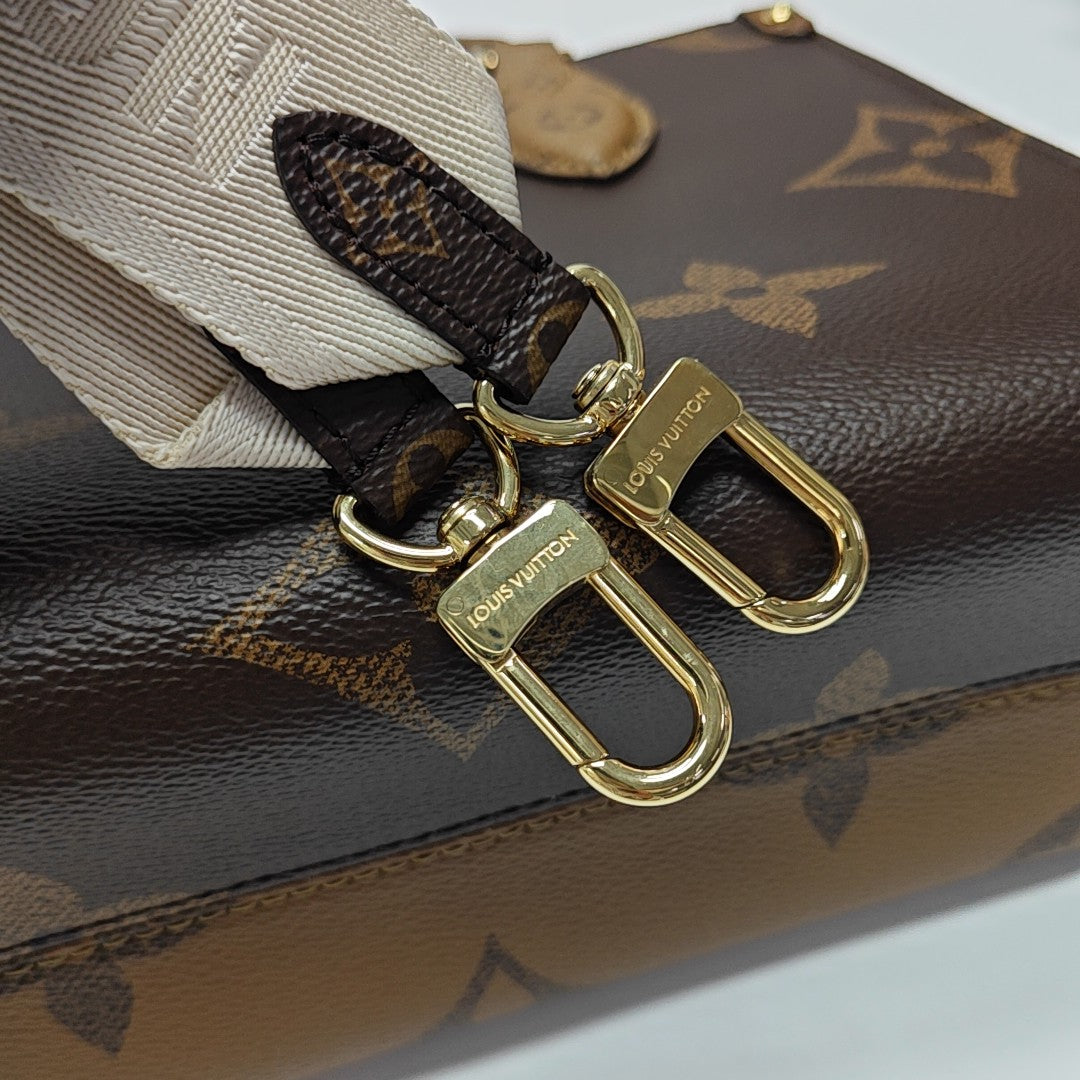 ONTHEGO PM Monogram Coated Canvas Brown