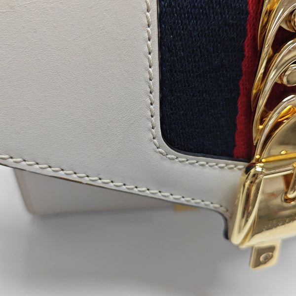 Sylvie Mini Calfskin White