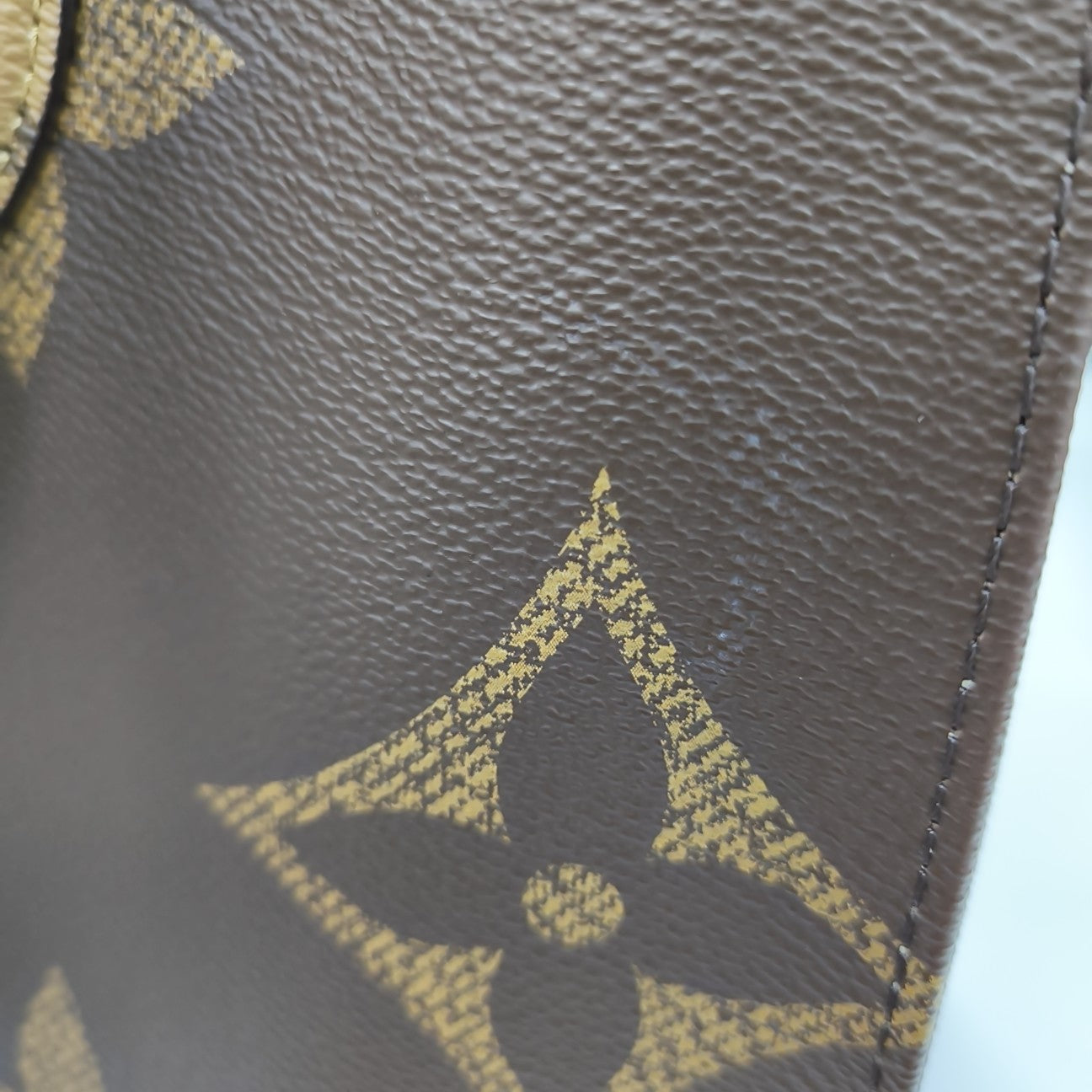 ONTHEGO MM Monogram Coated Canvas Brown