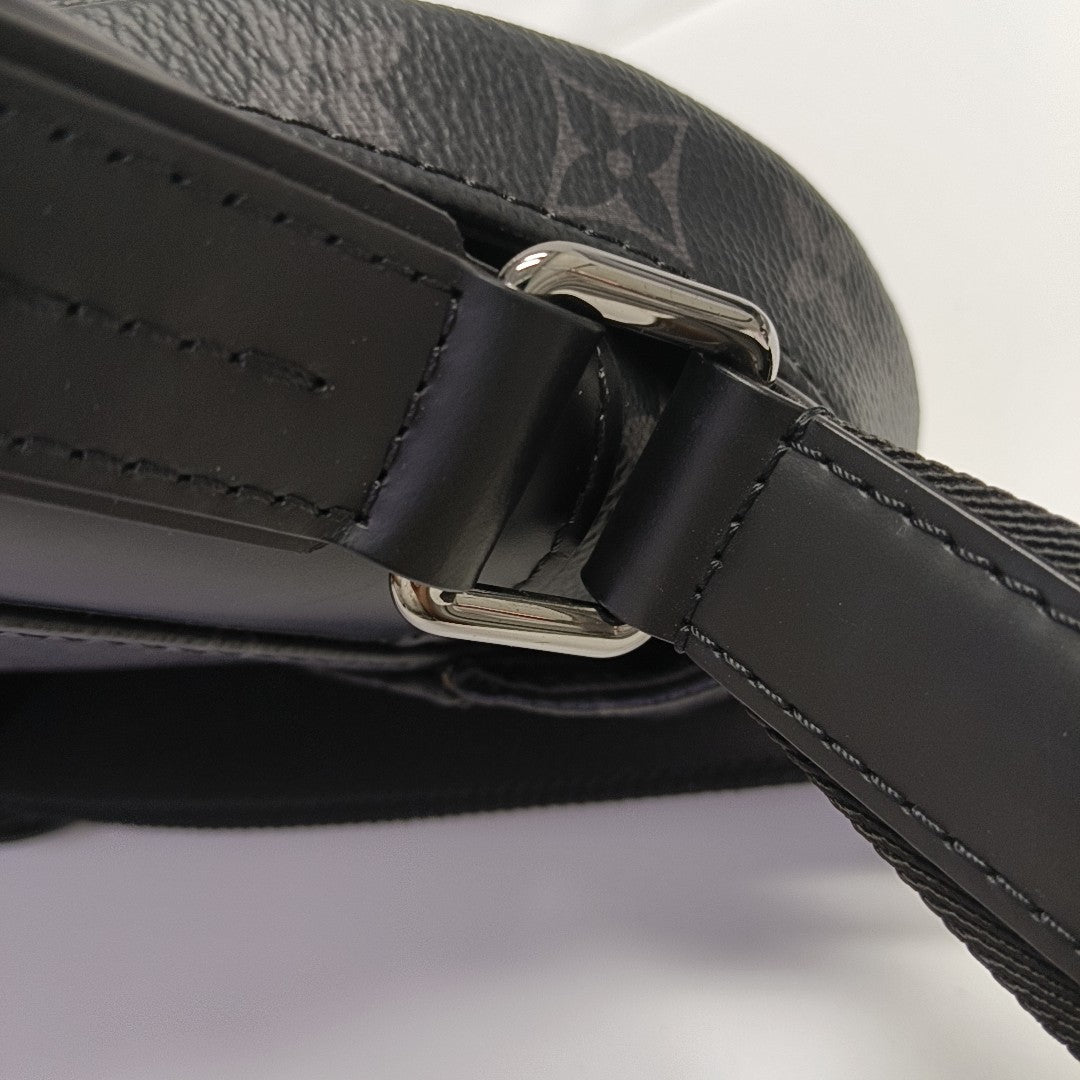 VOYAGER PM Monogram Coated Canvas Black