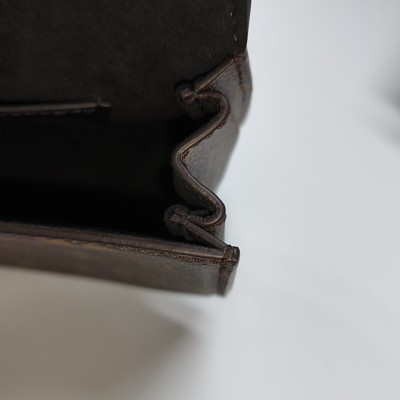 EDEN Super Mini Monogram Coated Canvas Brown