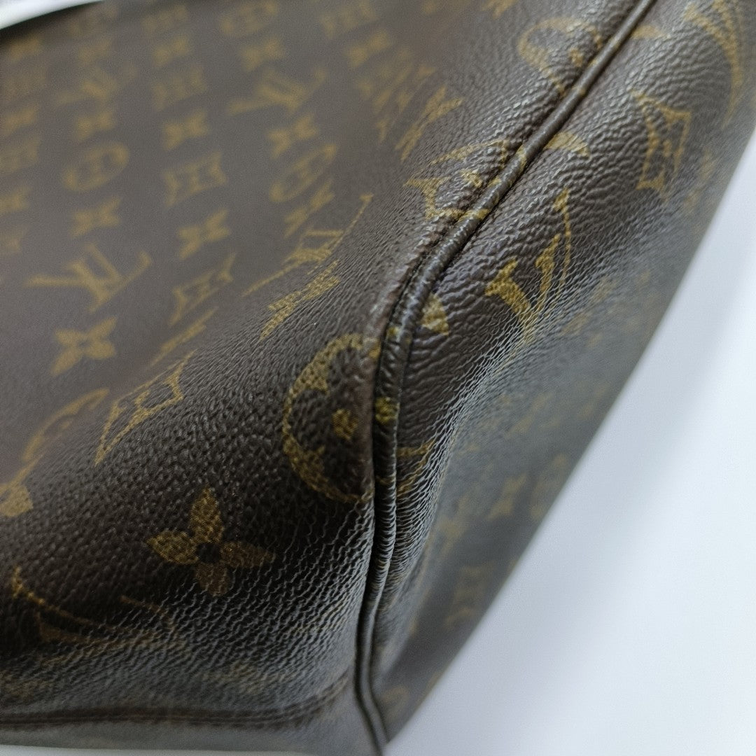 NEVERFULL GM Monogram Coated Canvas Brown
