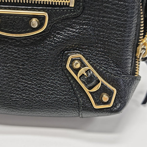Calfskin Shoulder Bag Black