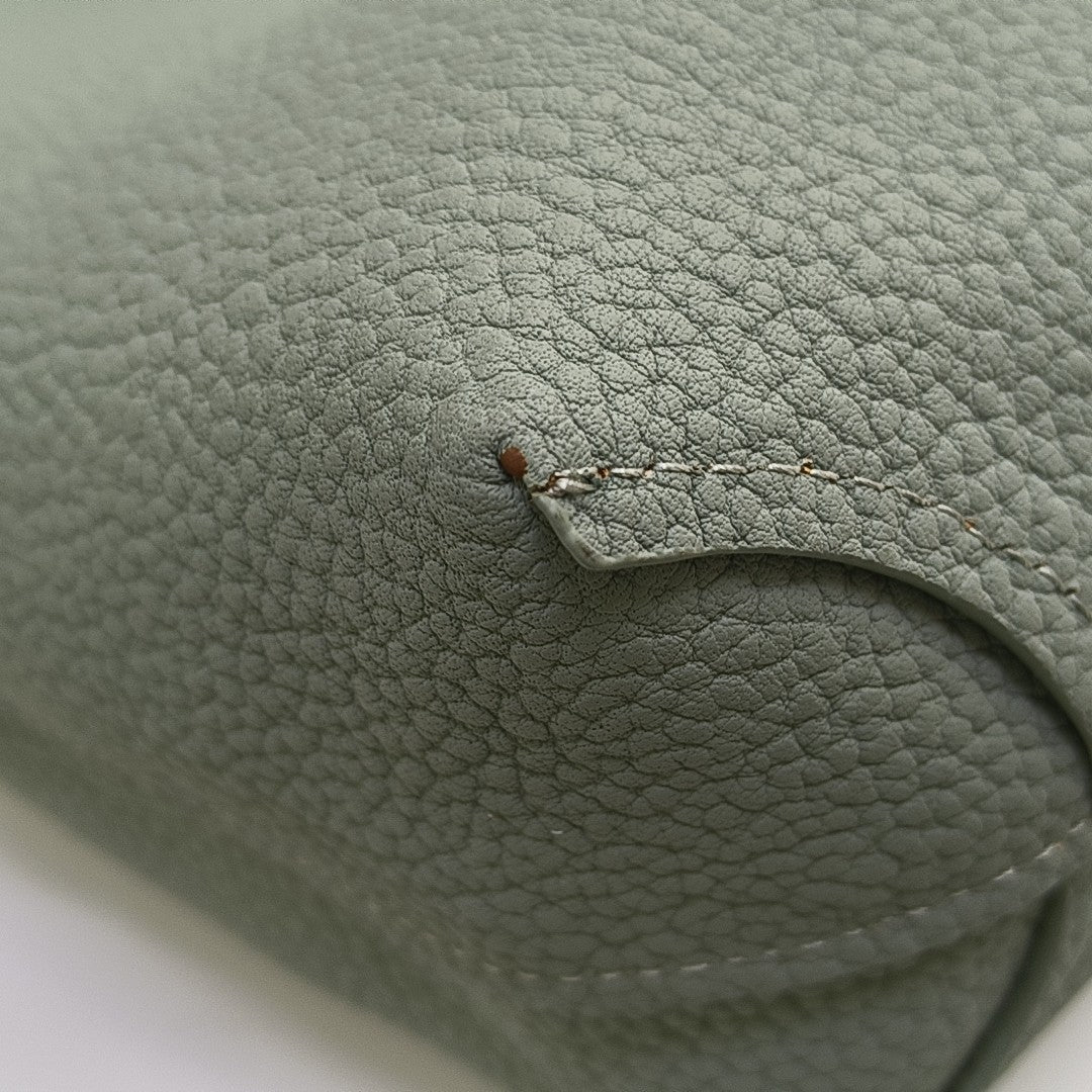 Leather Tote Bag Green