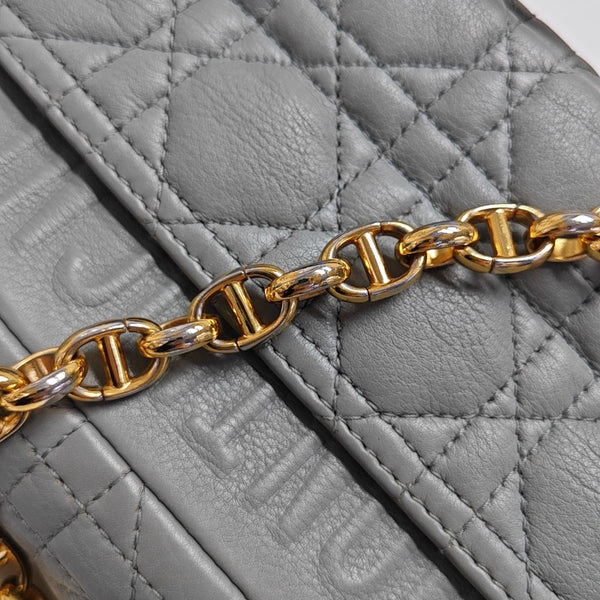 Dior Caro Small Cannage Calfskin Blue
