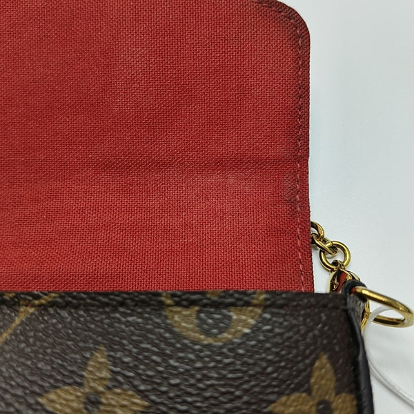 FÉLICIE Monogram Coated Canvas Brown