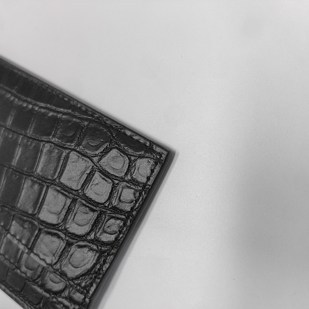 MONOGRAM Calfskin Black Card Holder