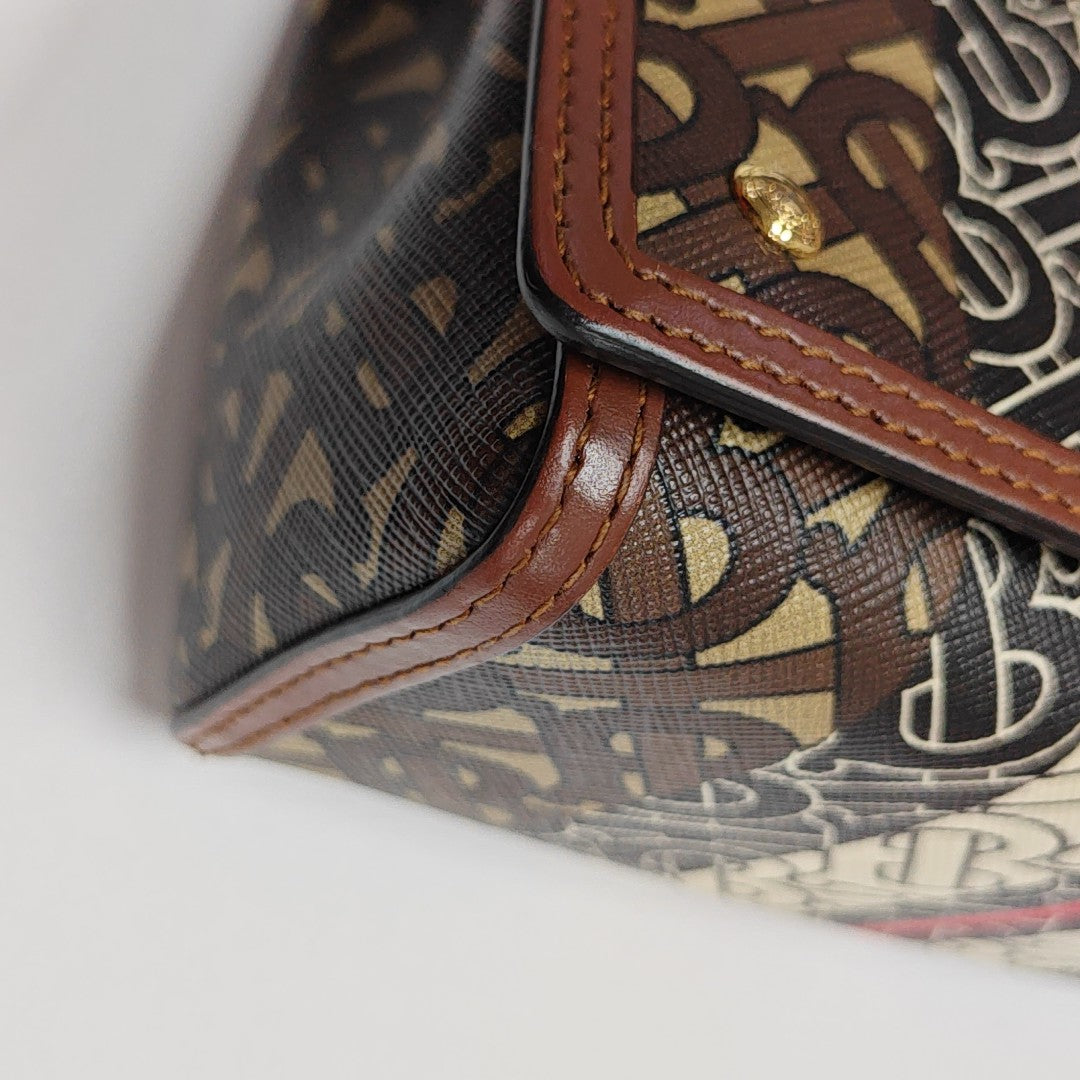 Crossbody Bag Coated Canvas Multicolor