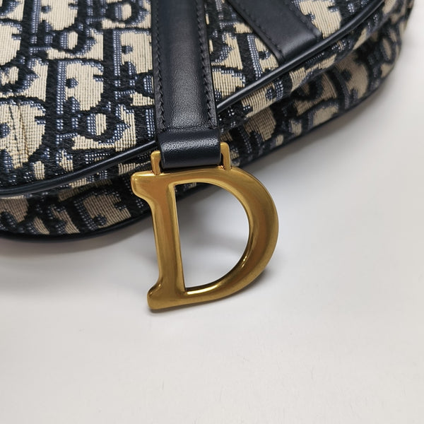 Saddle Mini Oblique Canvas Blue