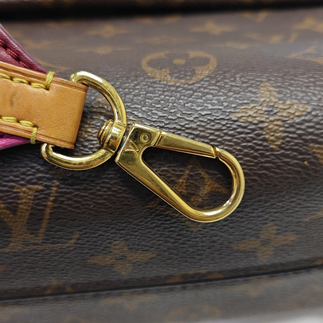 CLUNY PM Monogram Coated Canvas Brown