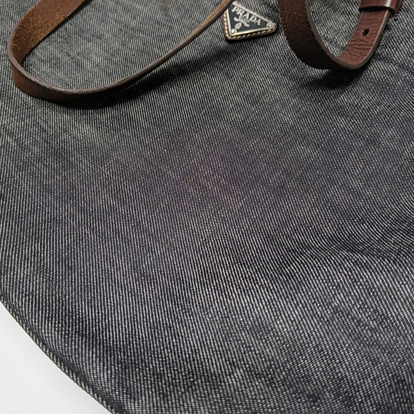 Denim Shoulder Bag Gray