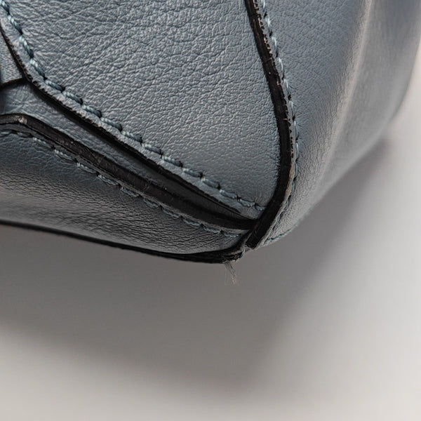 Puzzle Medium Calfskin Blue