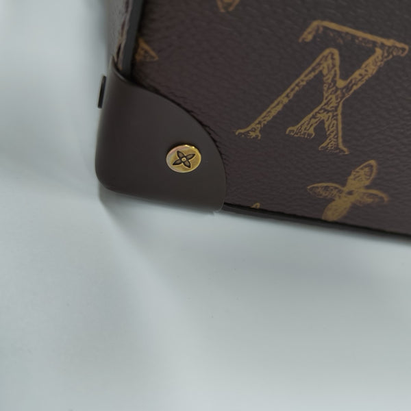 VERTICAL BOX TRUNK Monogram Coated Canvas Brown