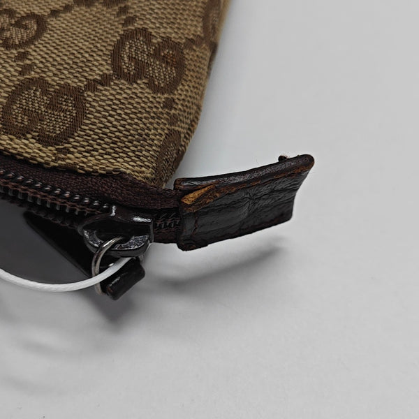 Monogram Canvas Clutch Brown