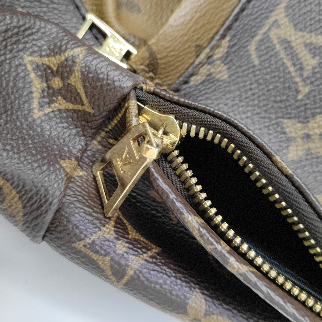 PALM SPRINGS PM Monogram Coated Canvas Brown