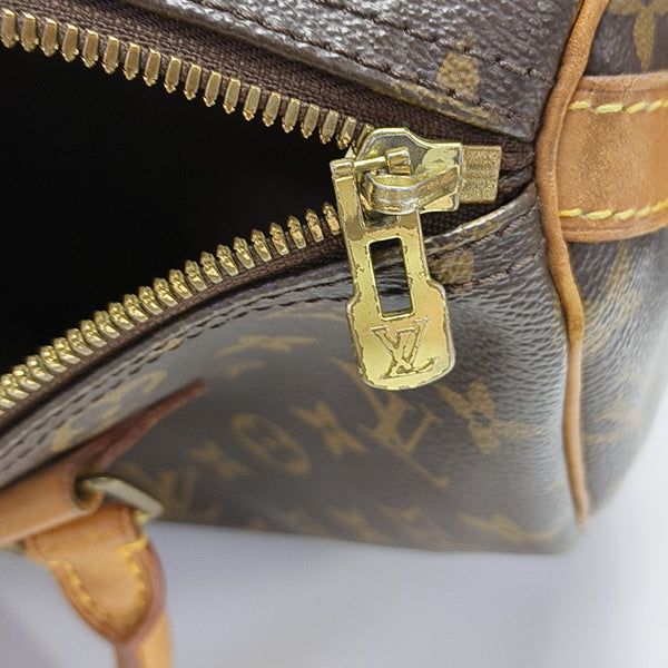 SPEEDY 30 Monogram Coated Canvas Brown