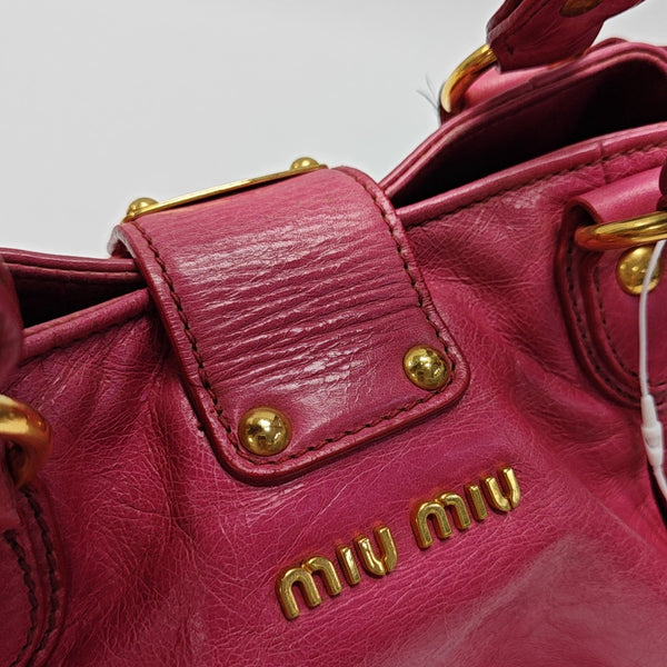 Miu Coffer Calfskin Red