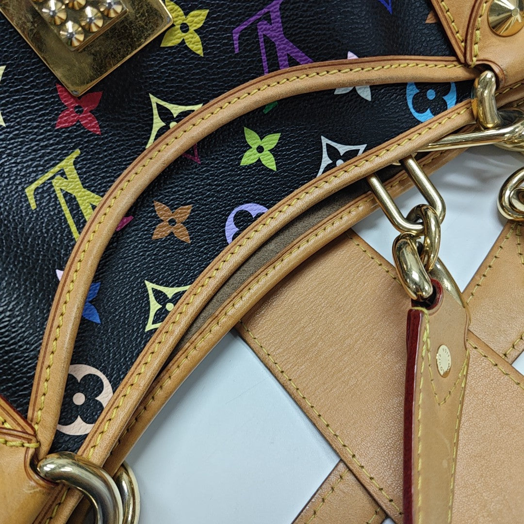 LV × TM ANNIE Monogram Coated Canvas Black