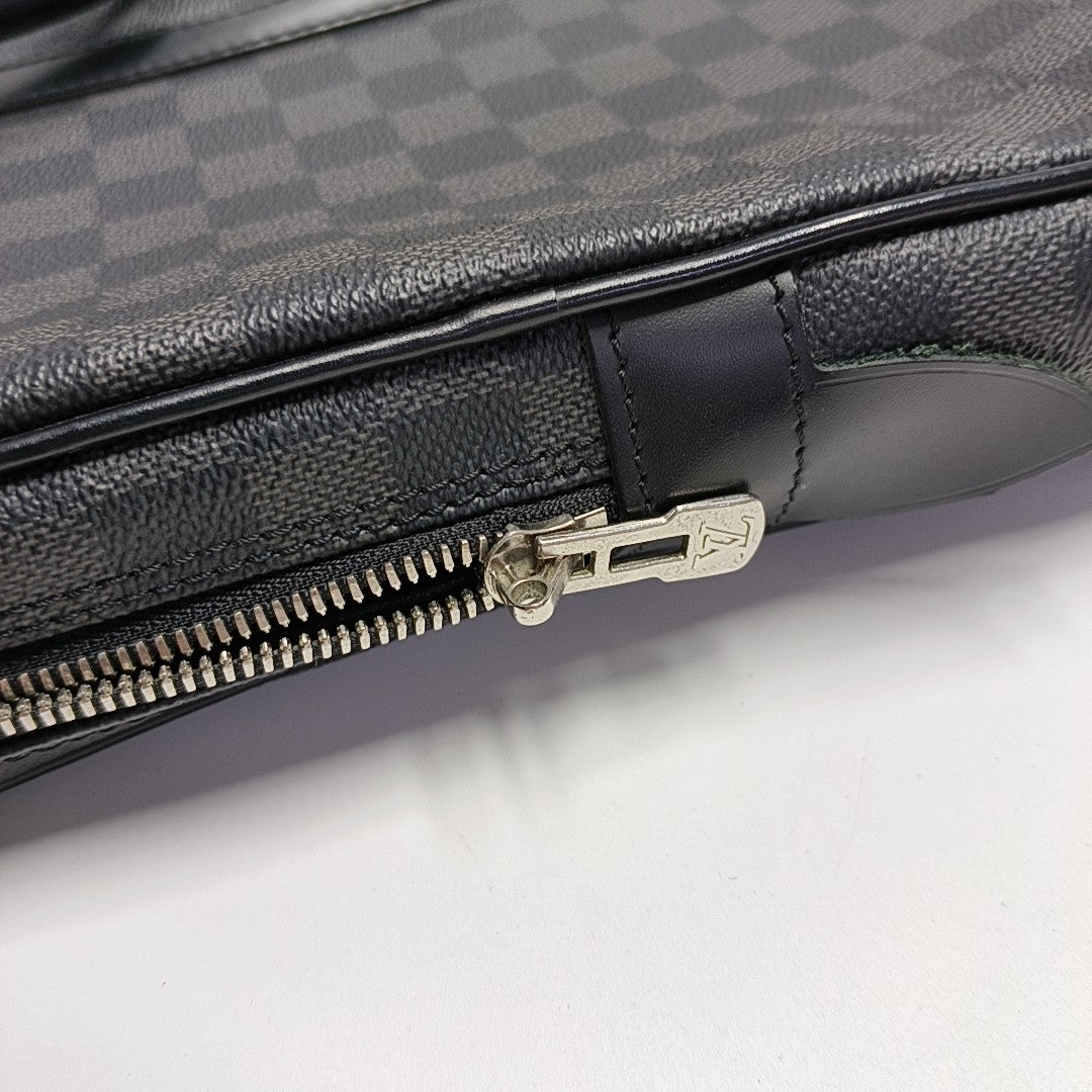 PORTE-DOCUMENTS Damier Graphite Coated Canvas Black