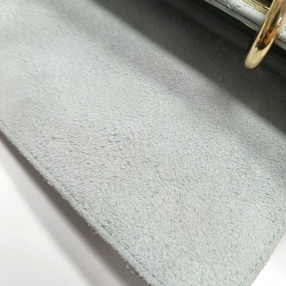 Lady D-Joy Small Cannage Lambskin Blue