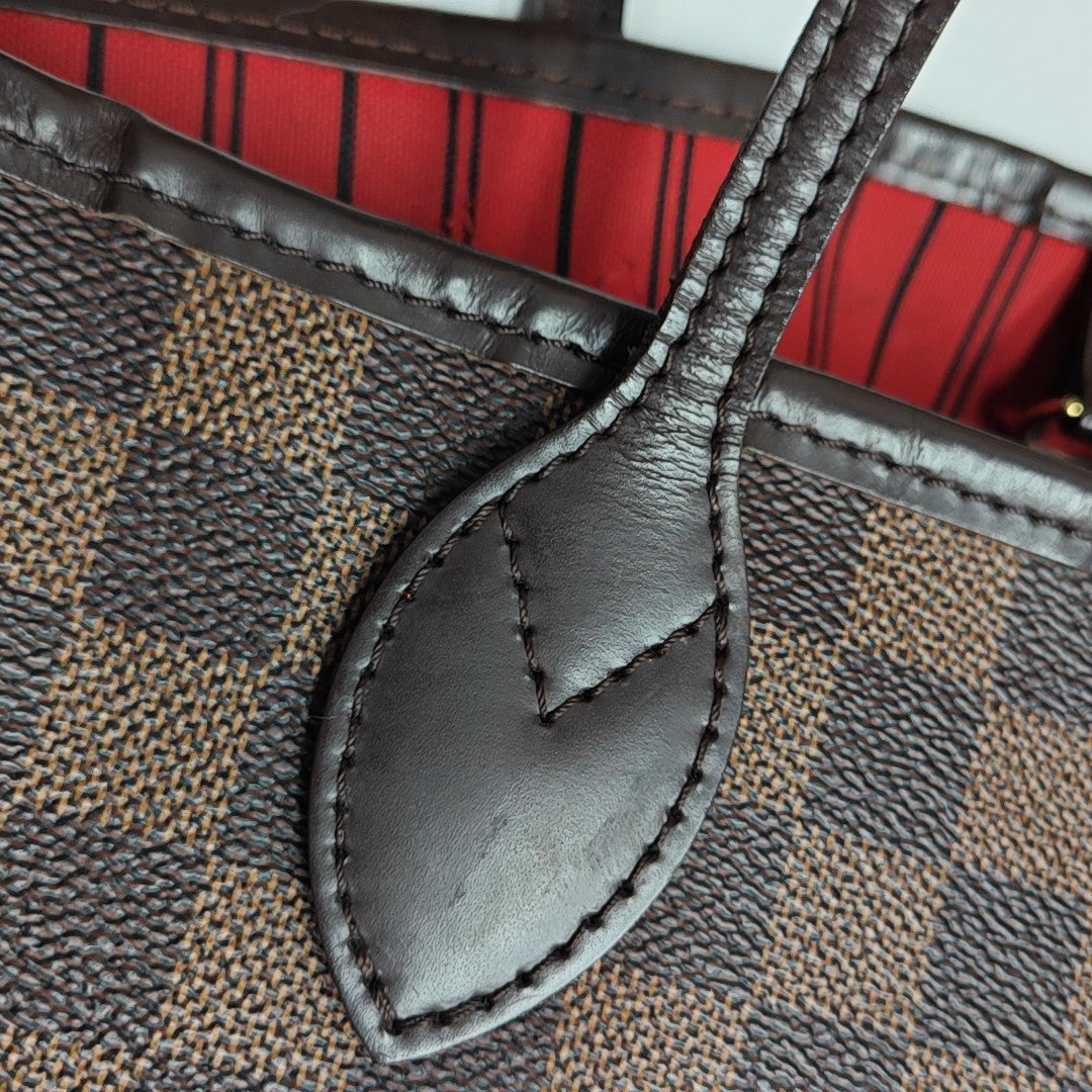 NEVERFULL MM Damier Ebene Coated Canvas Brown