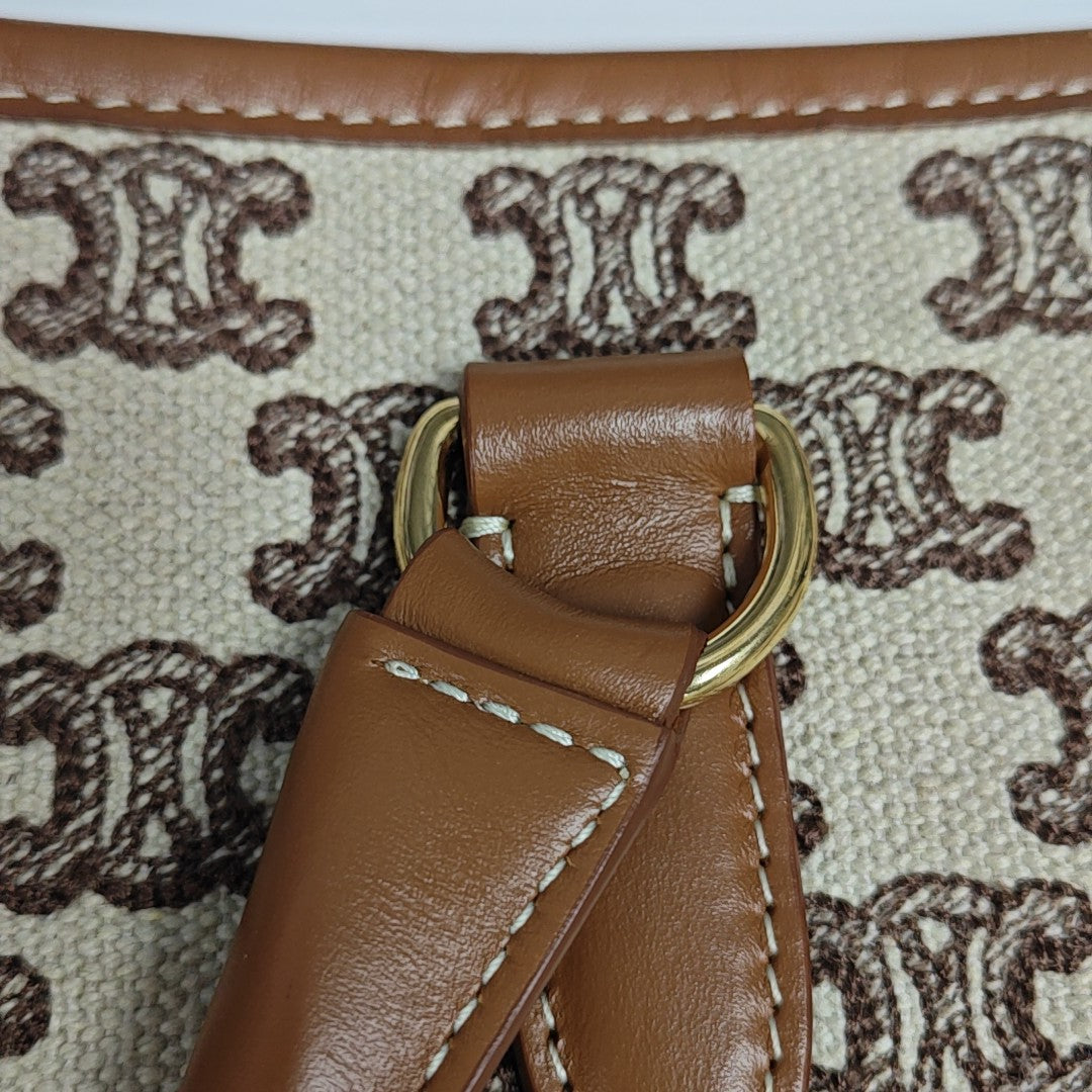 Fabric Tote Bag Brown