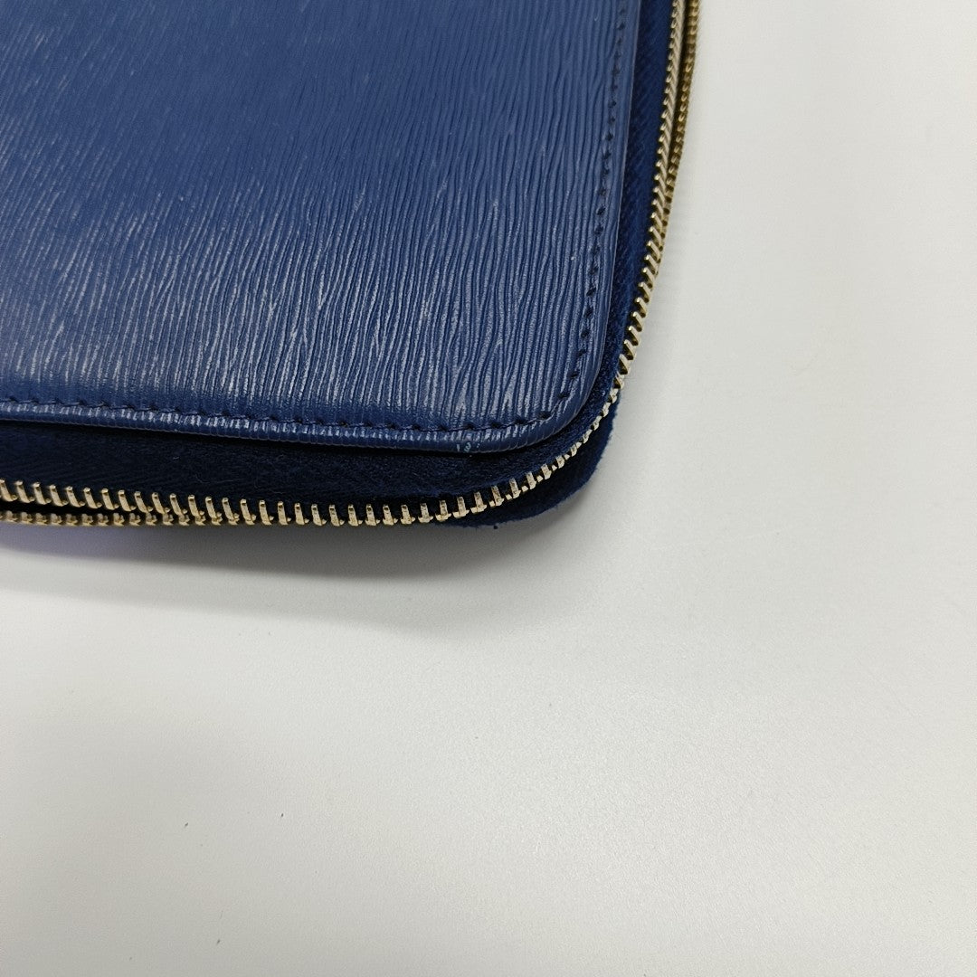 Calfskin Wallet Blue
