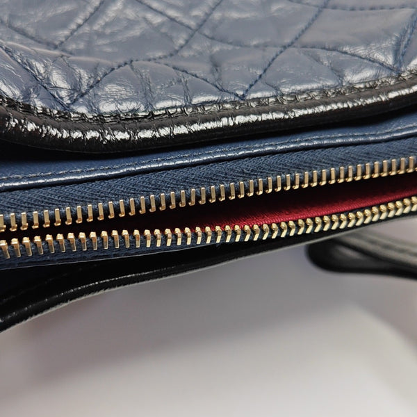 GABRIELLE Small Quilted Calfskin Blue