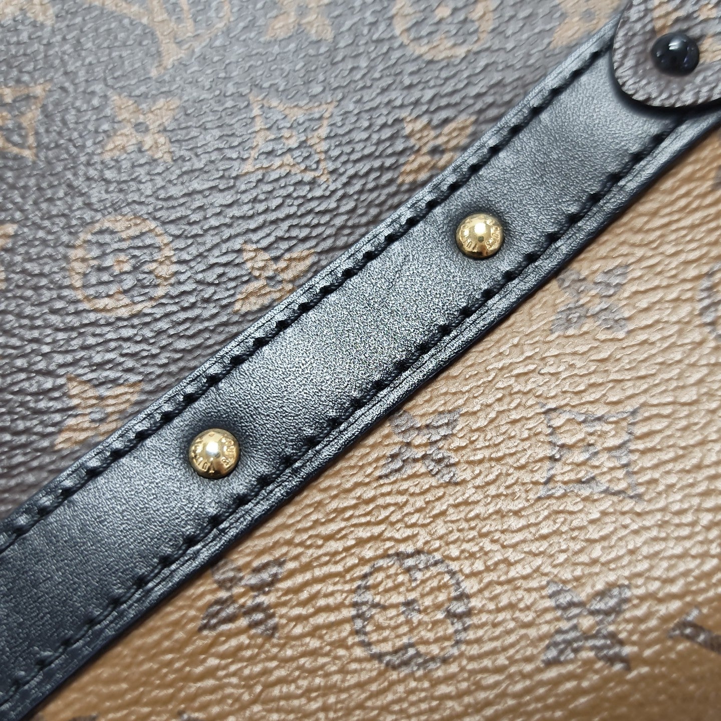 TRUNK Monogram Coated Canvas Brown