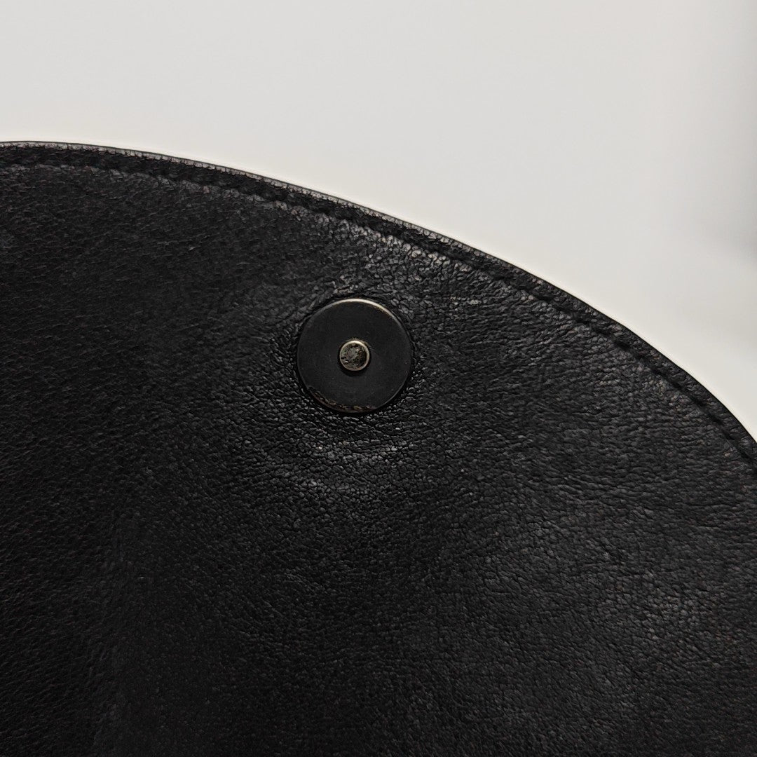 Calfskin Shoulder Bag Black